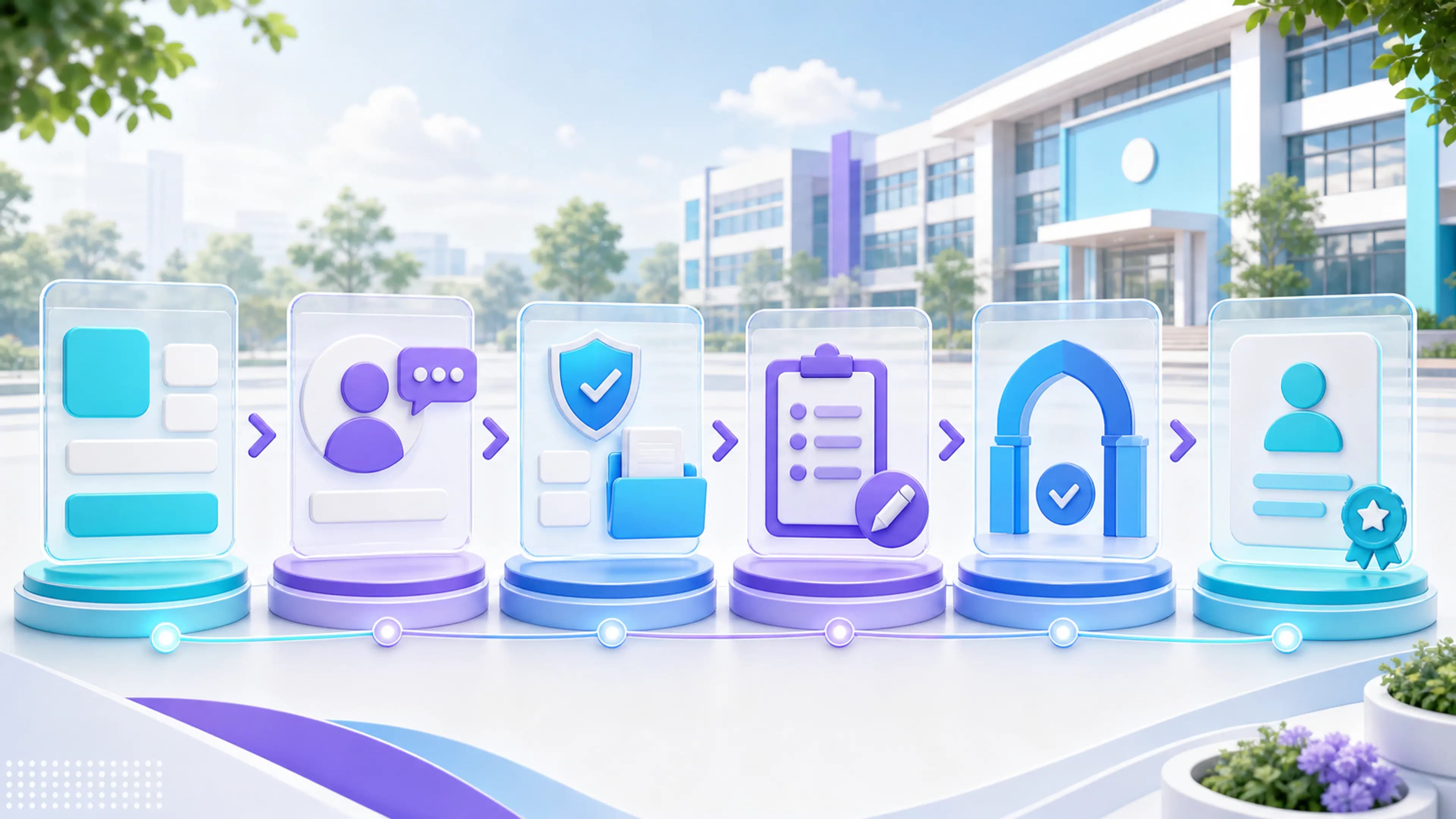 Connected student admission journey from enquiry to enrollment
