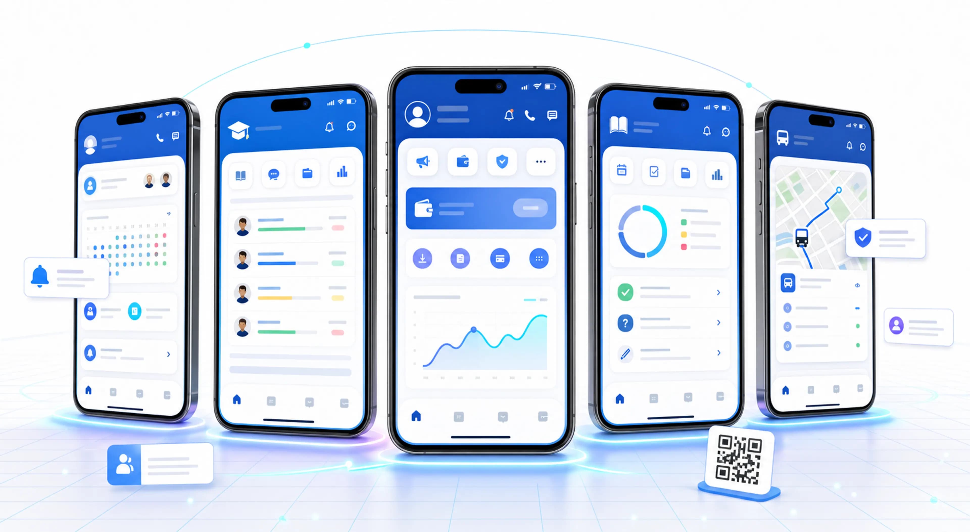 Connected mobile application experiences for school roles